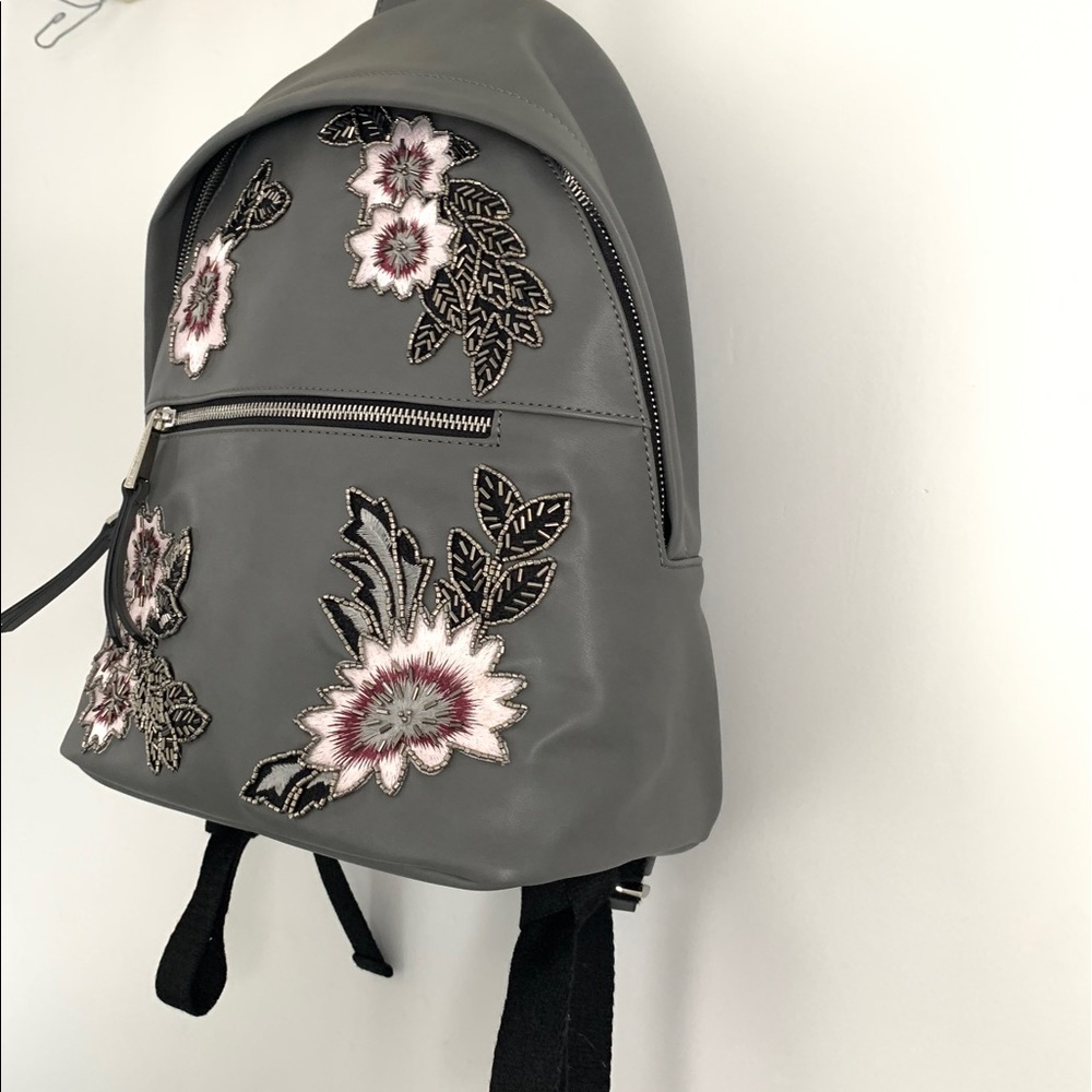 French Connection Embroidered Backpack - Picture 5 of 14